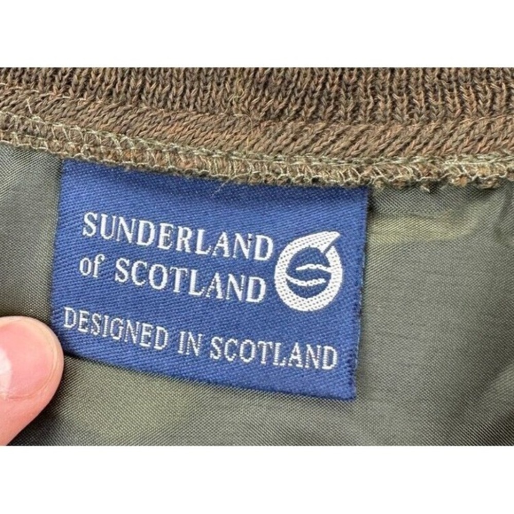 Sunderland Of Scotland Vest Mens XL Green V- Neck Golf Wind Stopper Made In USA - Picture 3 of 10